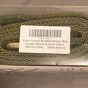Olive Green Braided Stretch Belt 2XL